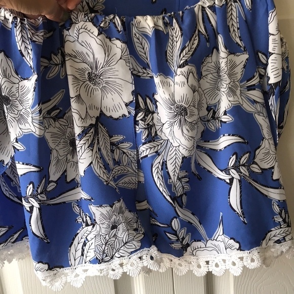 NWT! Lovers + Friends “life’s a beach” blue floral - Picture 7 of 8